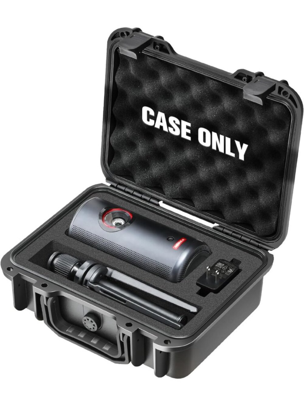 Waterproof Hard Case for Portable Projector - Travel Carrying Box & Tripod Stand